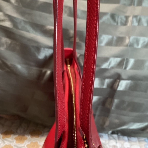 EUC- Electric Red Coach Tote - Picture 8 of 14